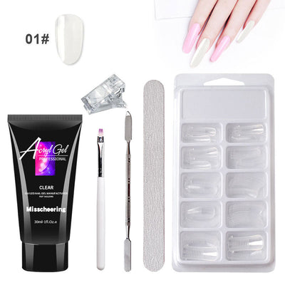 Gel Nail Art Without Paper Holder Quick Model Crystal Gel Set
