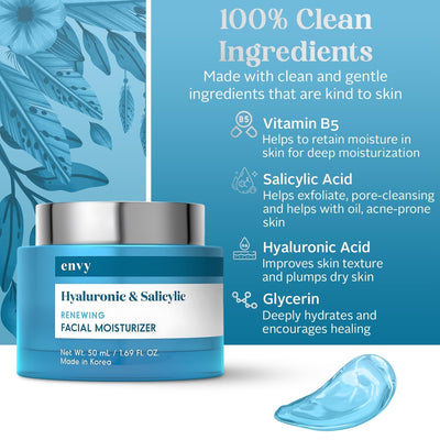 Hyaluronic & Salicylic Acid Face Moisturizer