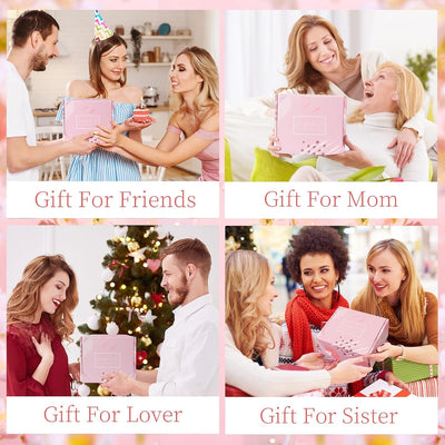 Pink Rose Spa Gift Basket for Women