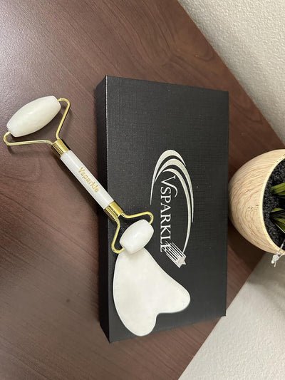 Gua Sha Facial Tool & Jade Roller Set