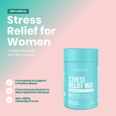 AOVITAO Stress Relief Mix for Women