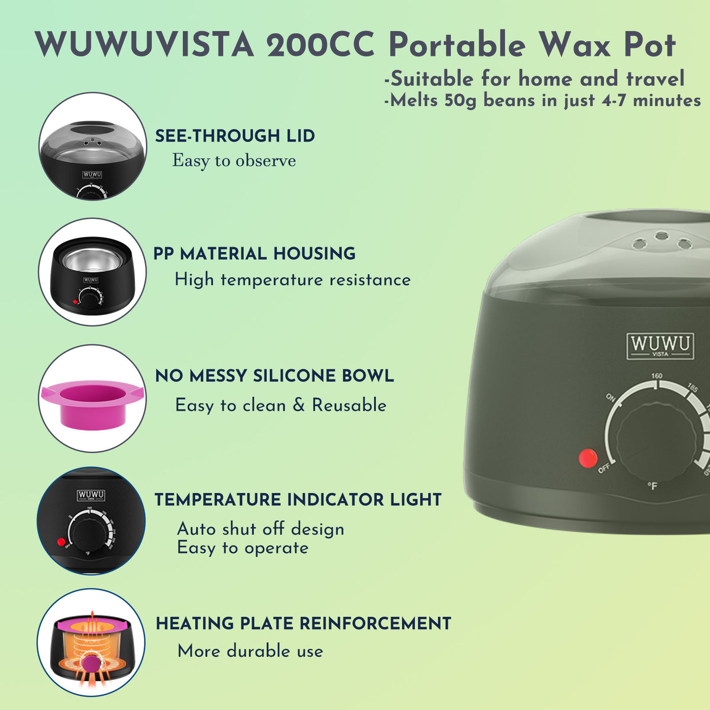 WUWUVISTA 19-Piece Waxing Kit