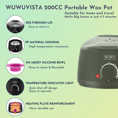 WUWUVISTA 19-Piece Waxing Kit