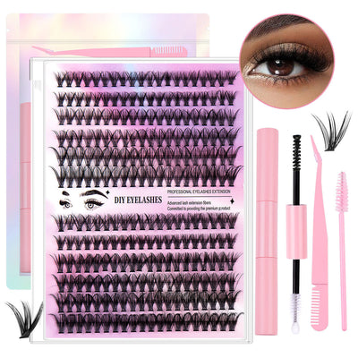 DIY Cluster Lash Extensions Set