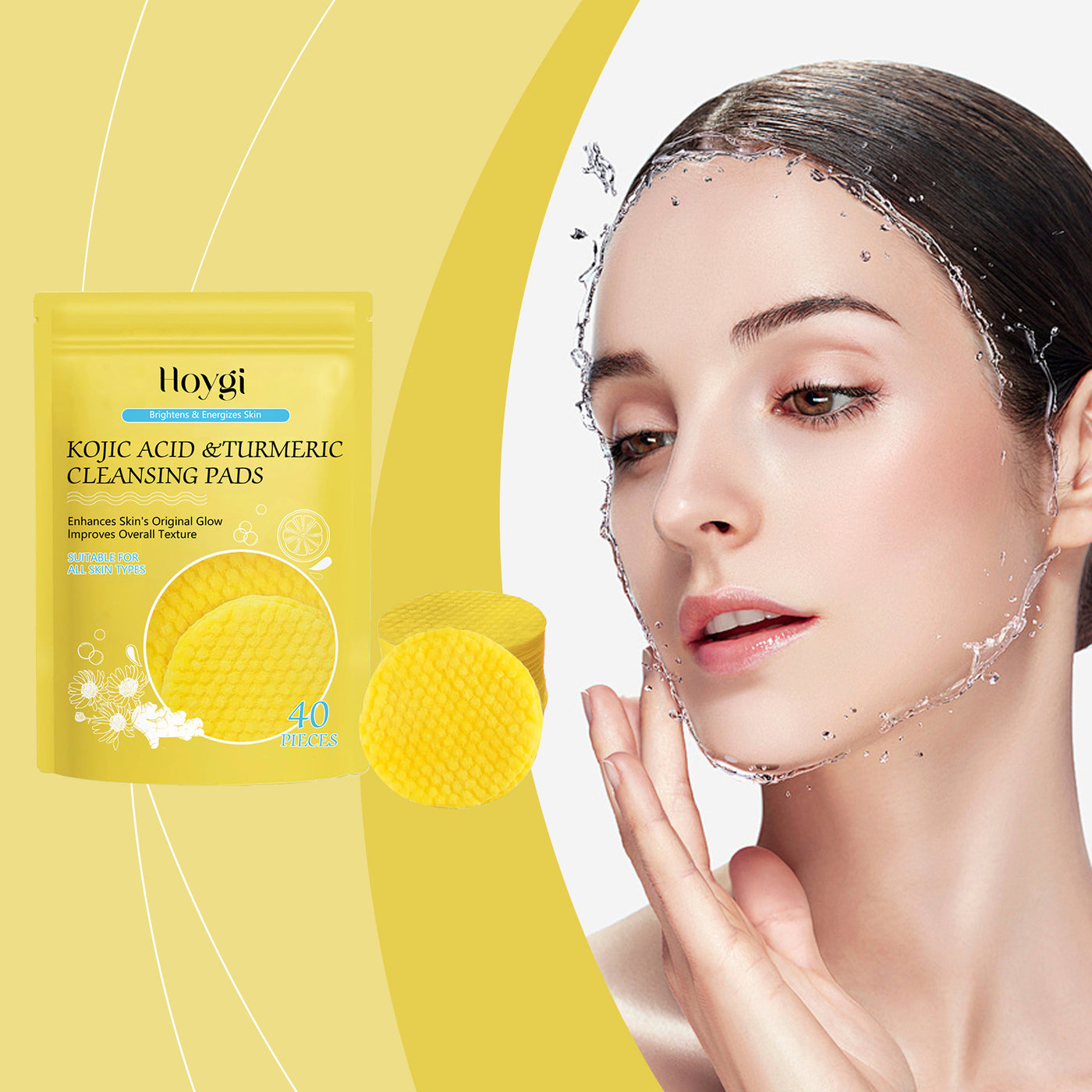 HOYGI Turmeric Acid Cleansing Pads