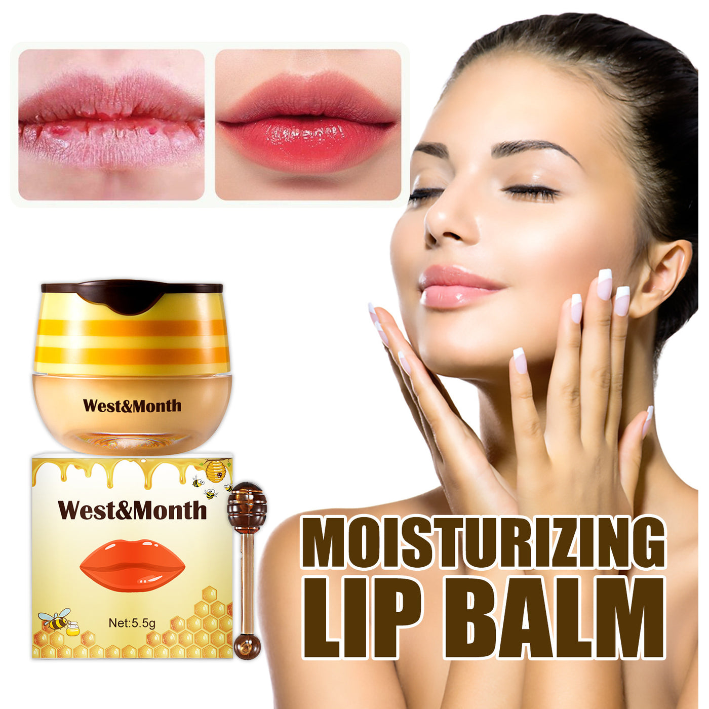 Hydrating Lip Brush & Propolis Sleeping Mask 
