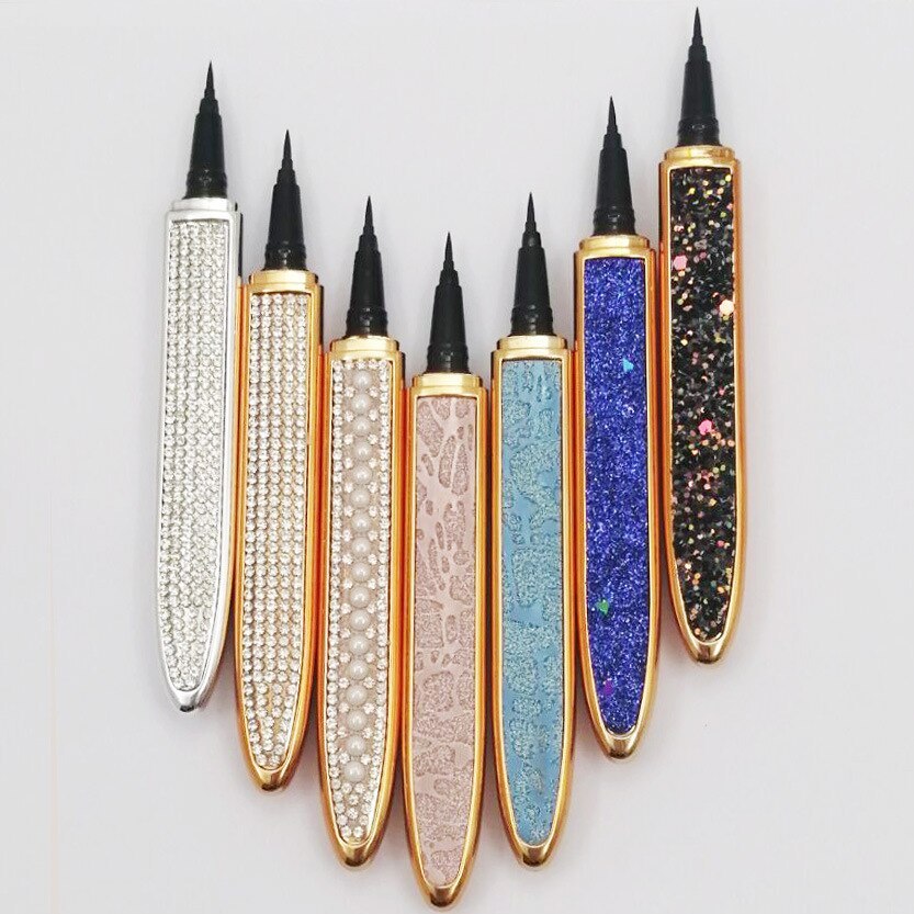 Multicolor Self-Adhesive Eyeliner with False Eyelashes