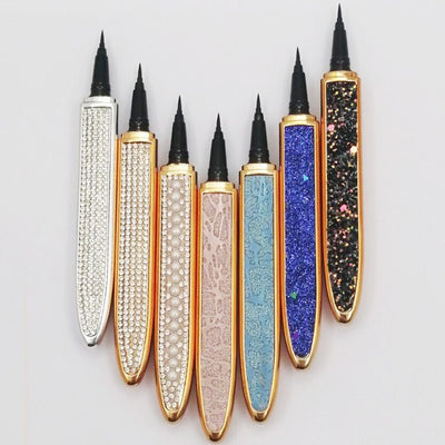 Multicolor Self-Adhesive Eyeliner with False Eyelashes