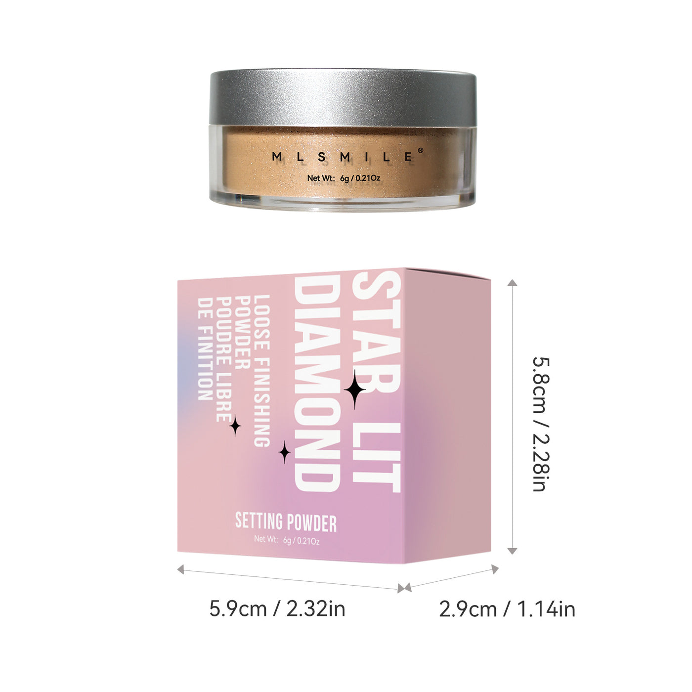 MLSMILE Shimmering Setting Powder