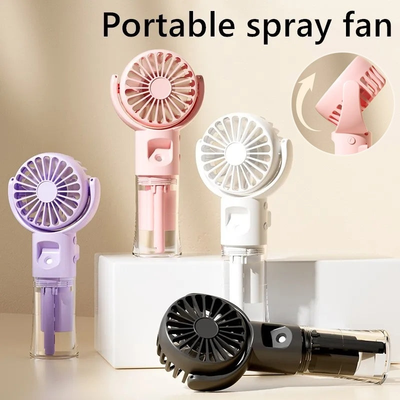 ​Portable 4-Speed Handheld Misting Fan 