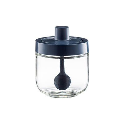 Kitchen Glass Seasoning Jar: lid and spoon included