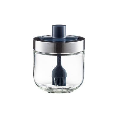 Kitchen Glass Seasoning Jar: lid and spoon included