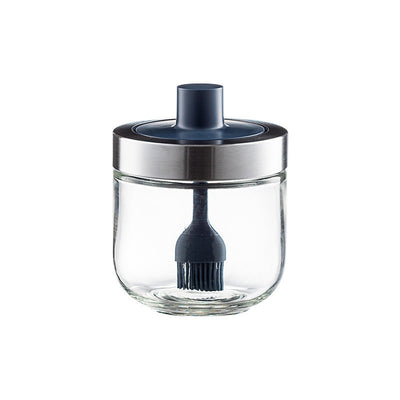 Kitchen Glass Seasoning Jar: lid and spoon included