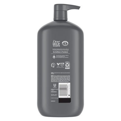 Purifying Hydrating Face & Body Wash for Men Charcoal & Clay, 30 Oz
