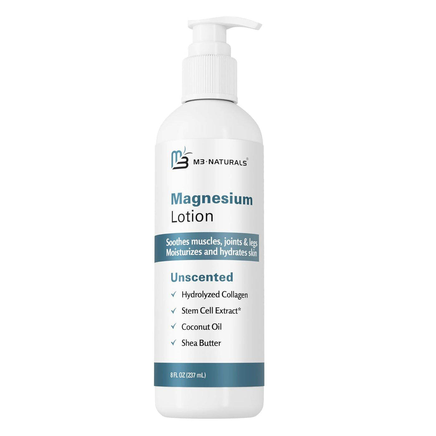 Magnesium Lotion - Ease Muscle Cramps, Calm Restless Legs, Promote Restful Sleep, Moisturize & Hydrate Skin - 8 Fl Oz - Magnesium Cream for Sleep, Magnesium Butter, Topical Magnesium