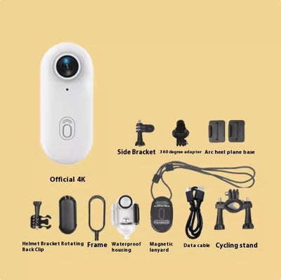 4K Waterproof Helmet Mounted Action Camera for Motovlogging and Cycling