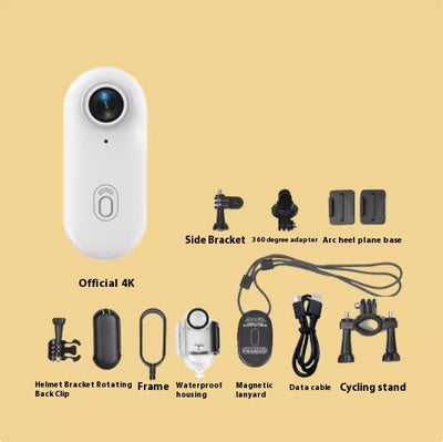 4K Waterproof Helmet Mounted Action Camera for Motovlogging and Cycling