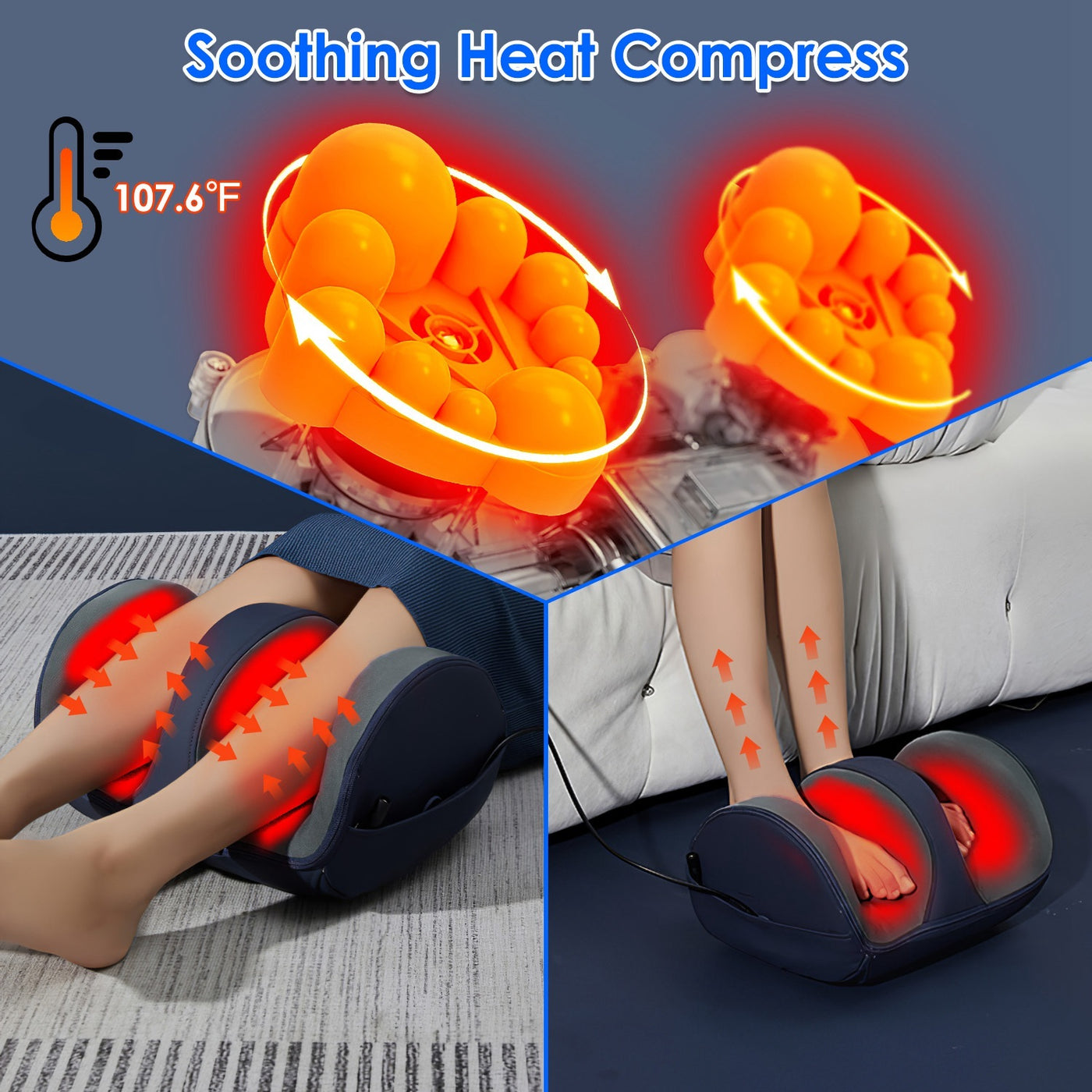 Shiatsu Heated Foot & Leg Massager
