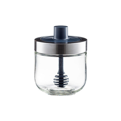 Kitchen Glass Seasoning Jar: lid and spoon included