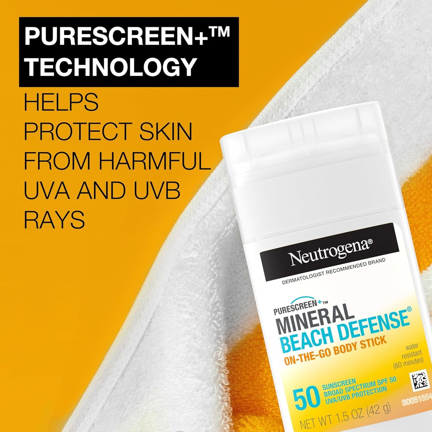 Purescreen+ Mineral Beach Defense Sunscreen Stick SPF 50
