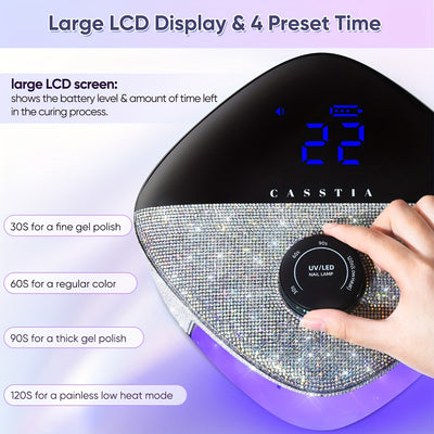 Rechargeable Cordless UV LED Nail Lamp