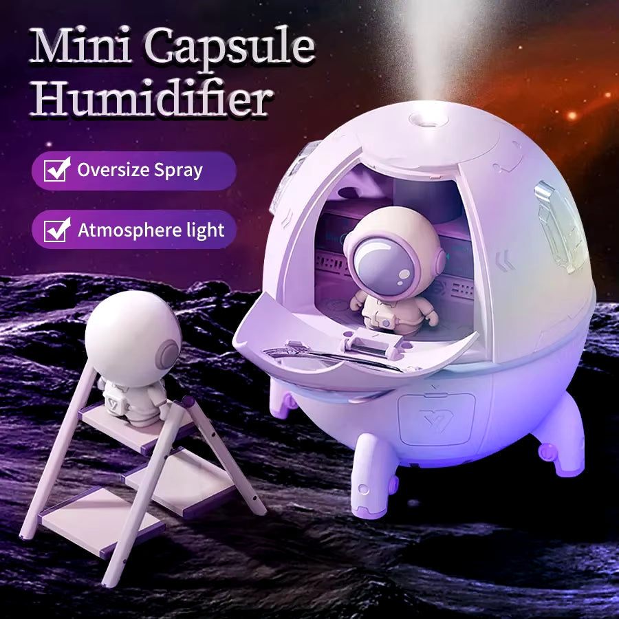 Space Capsule Air Humidifier & USB Diffuser