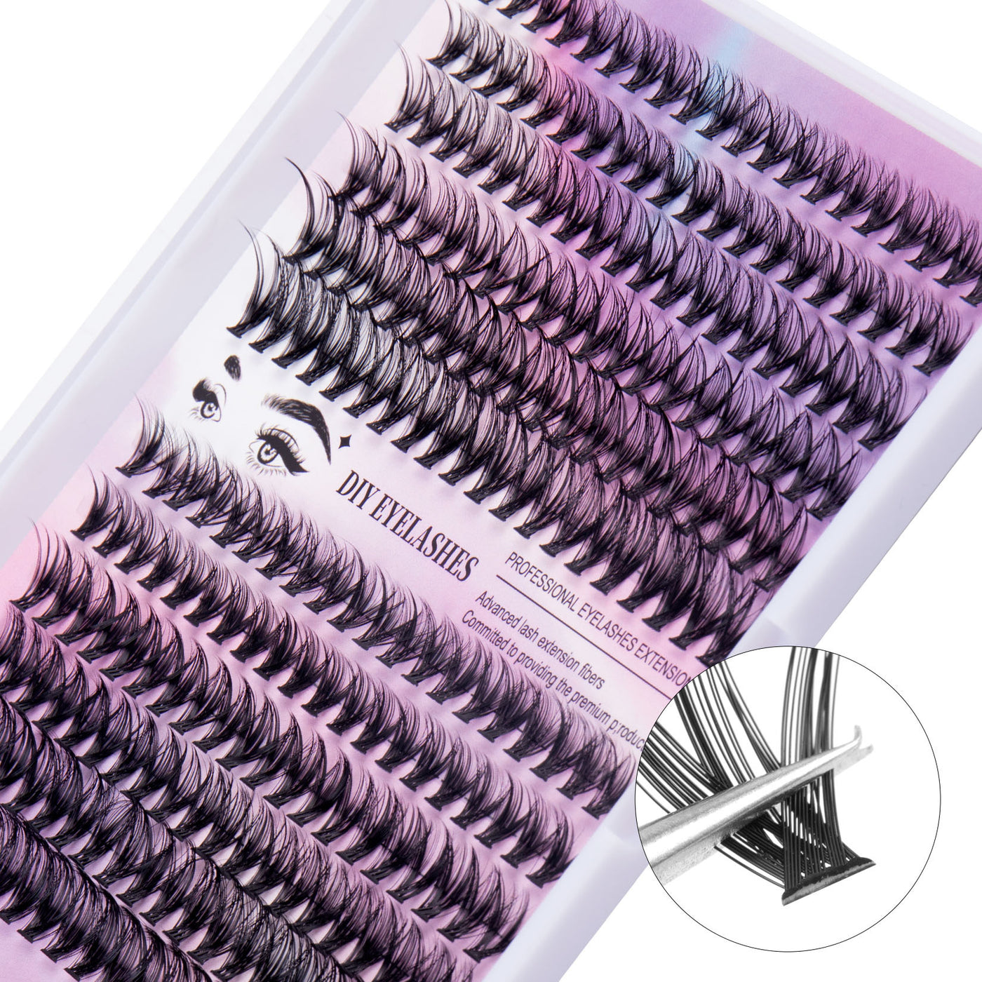 DIY Cluster Lash Extensions Set