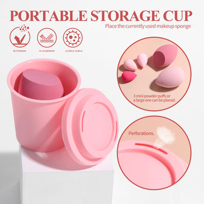 18-Piece Makeup Brush Set with Rotating Barrel