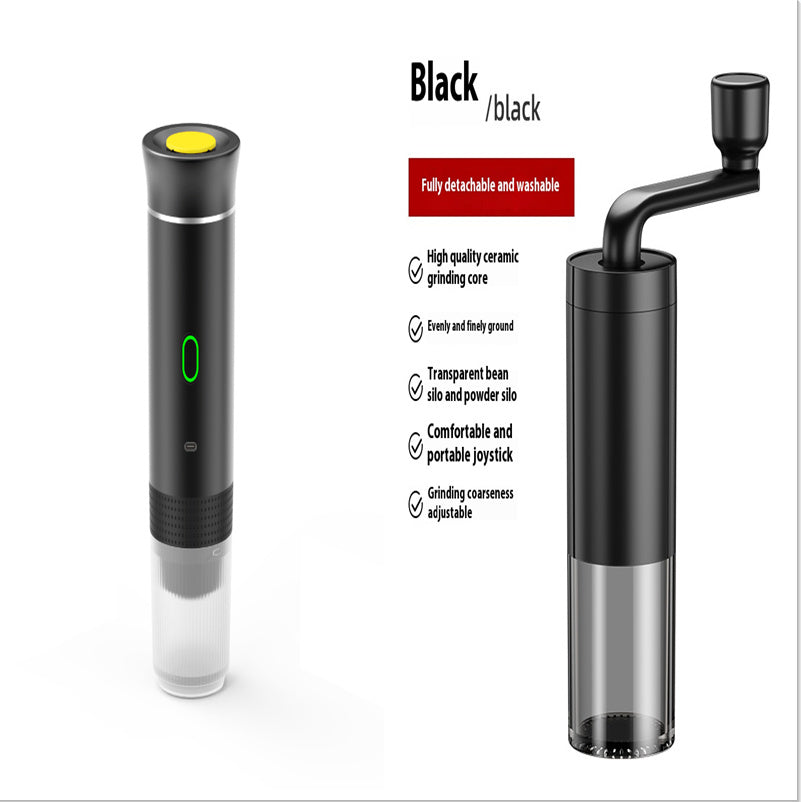 3-in-1 Portable Espresso Maker with Grinder