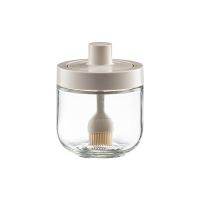 Kitchen Glass Seasoning Jar: lid and spoon included