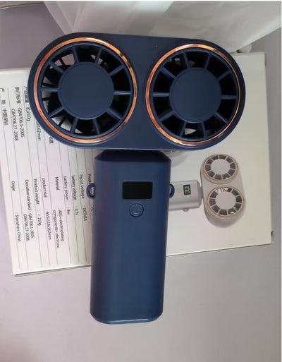 5-Speed Foldable Neck Fan with LED Display