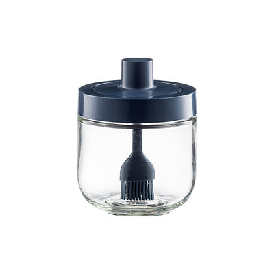 Kitchen Glass Seasoning Jar: lid and spoon included