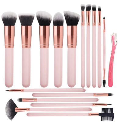 16-Piece Makeup Brush Set for Beginners