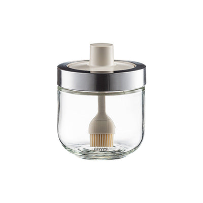 Kitchen Glass Seasoning Jar: lid and spoon included